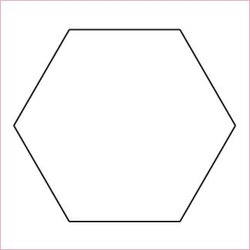 Imprezzio 58 Hexagon Template with 14 Seam