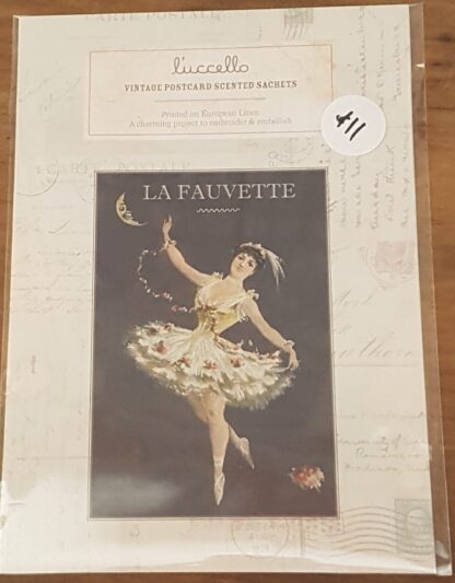 Vintage Postcard Scented Sachet-La Fauvette